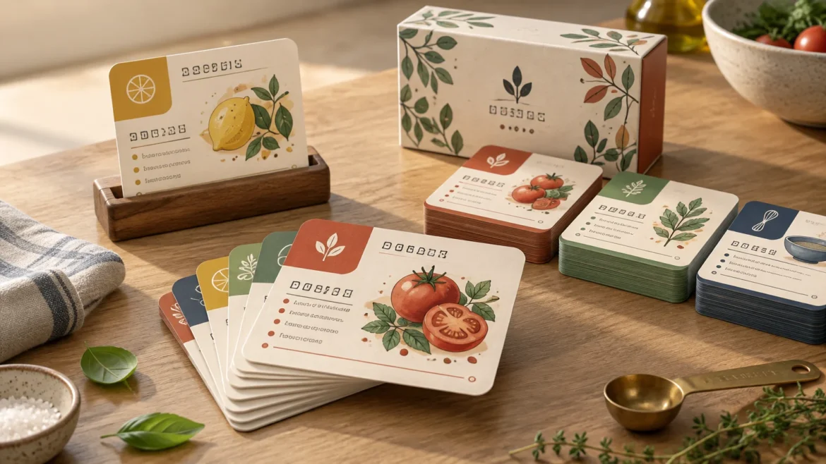 Custom Recipe Card Decks: How to Make Them Easy to Read and Handle